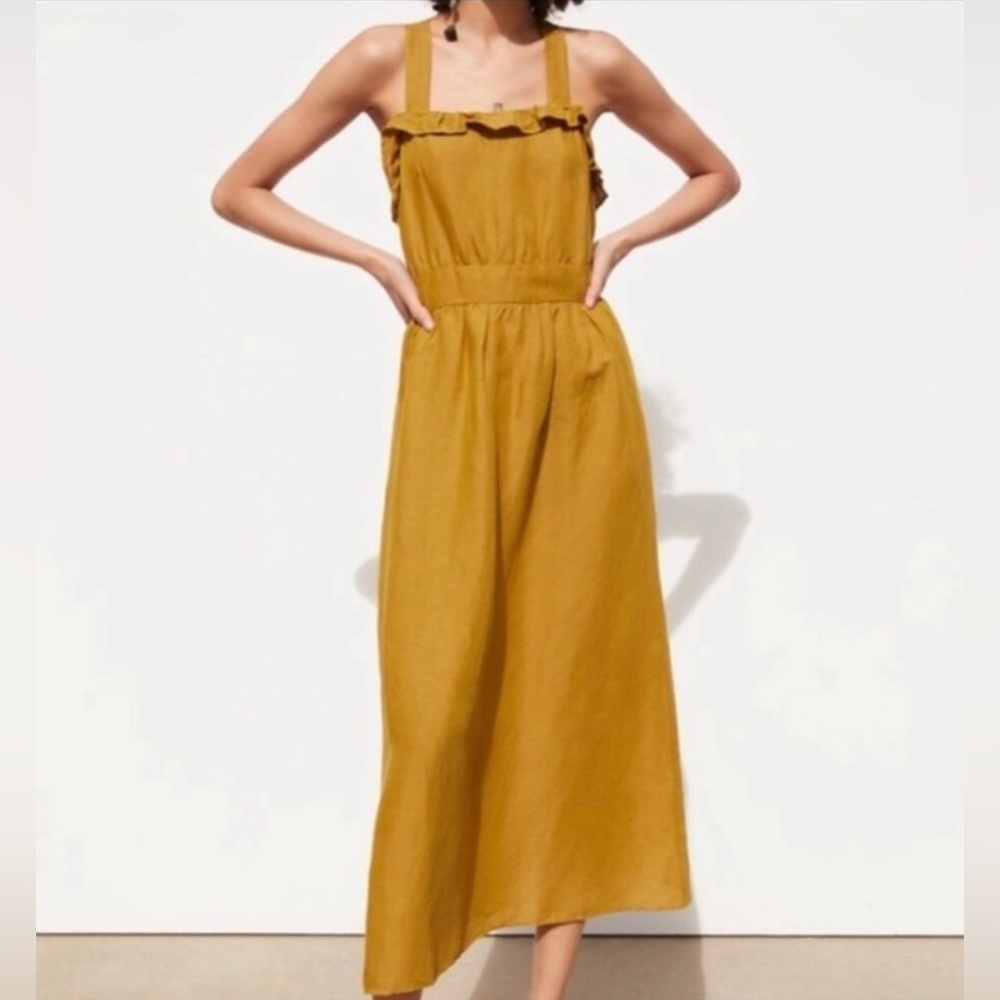 Zara Rustic Boho Midi Dress